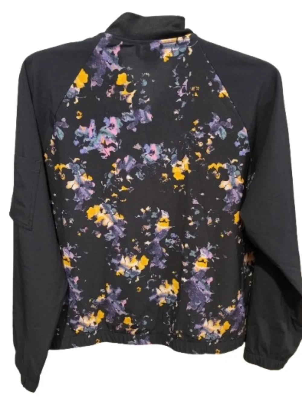 Sketchers Floral Full Zipper Jacket Black Medium